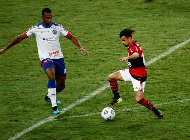 Em jogo marcado por bronca com juiz, Bahia perde para o Flamengo no Maracanã