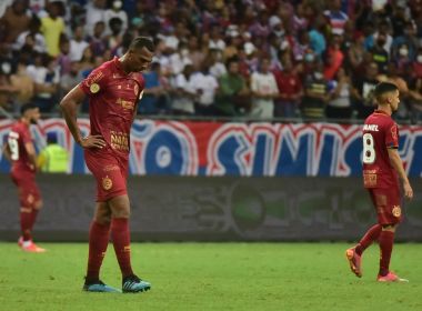 Após derrota, jogadores do Bahia saem de campo sem dar entrevista