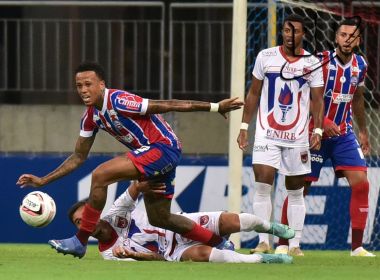 Vaiado pela torcida, Bahia empata com o UNIRB na Fonte Nova