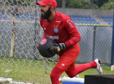 Com César, Bahia faz treino físico na academia na primeira sessão do dia