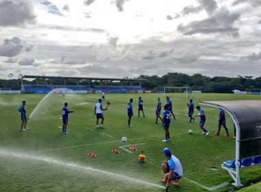 Finalizações e bolas paradas marcam último treino do Bahia antes encarar o Vila
