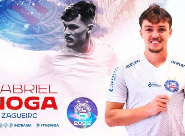 Bahia oficializa contratação do zagueiro Gabriel Noga