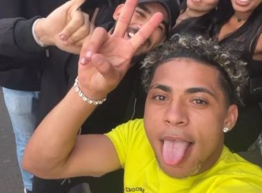VÍDEO: Após triunfo, jogadores do Bahia curtem show de Gusttavo Lima 