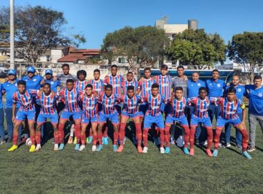 Infantil e juvenil do Bahia vencem partidas no Campeonato Baiano