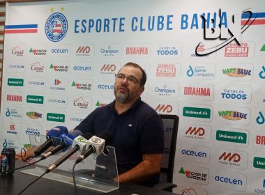 Enderson fala sobre discussão, pede respeito e valoriza 'espírito' do Bahia contra o Operário