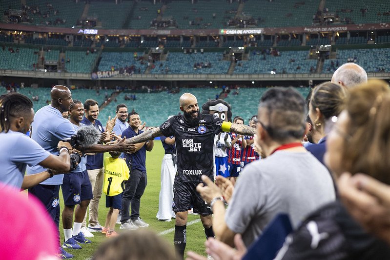 Danilo Fernandes durante sua passagem pelo Bahia