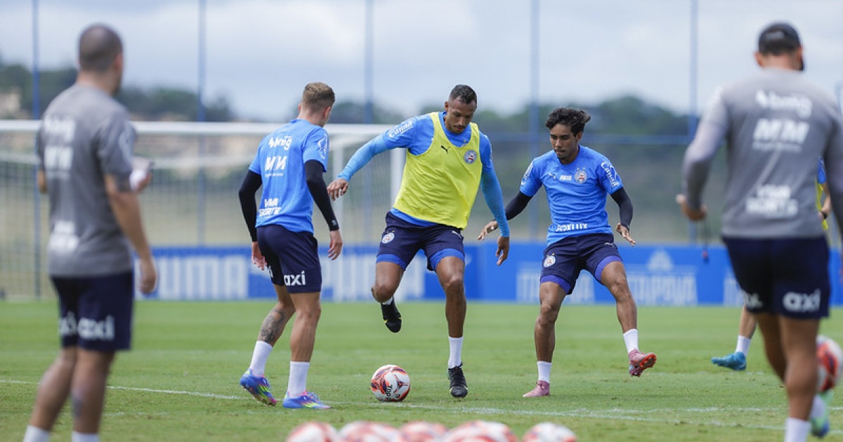 Bahia finaliza preparação para duelo contra o Porto no Baiano