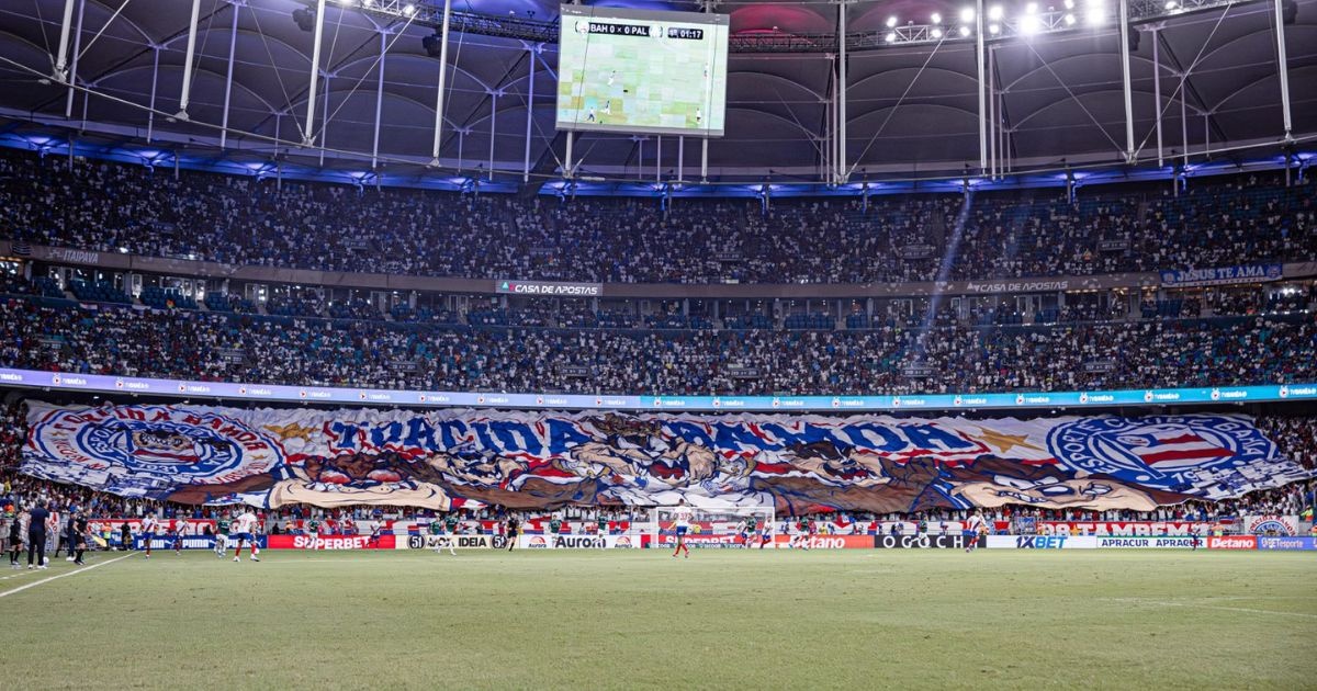 Confira público e renda de Bahia x Palmeiras pela 10ª rodada do Brasileirão