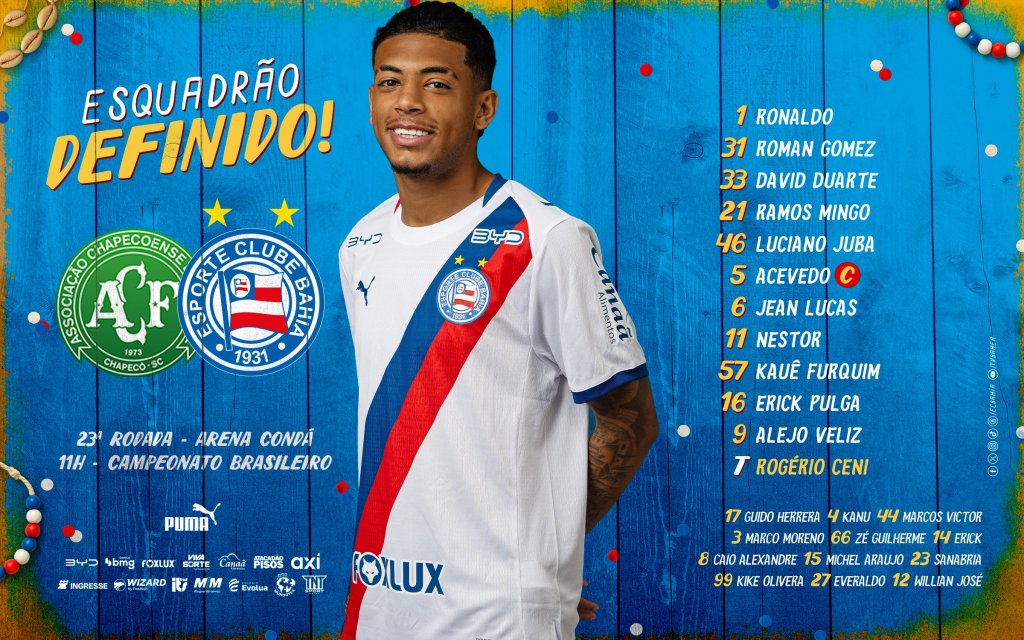 Escalação do Bahia - segunda imagem