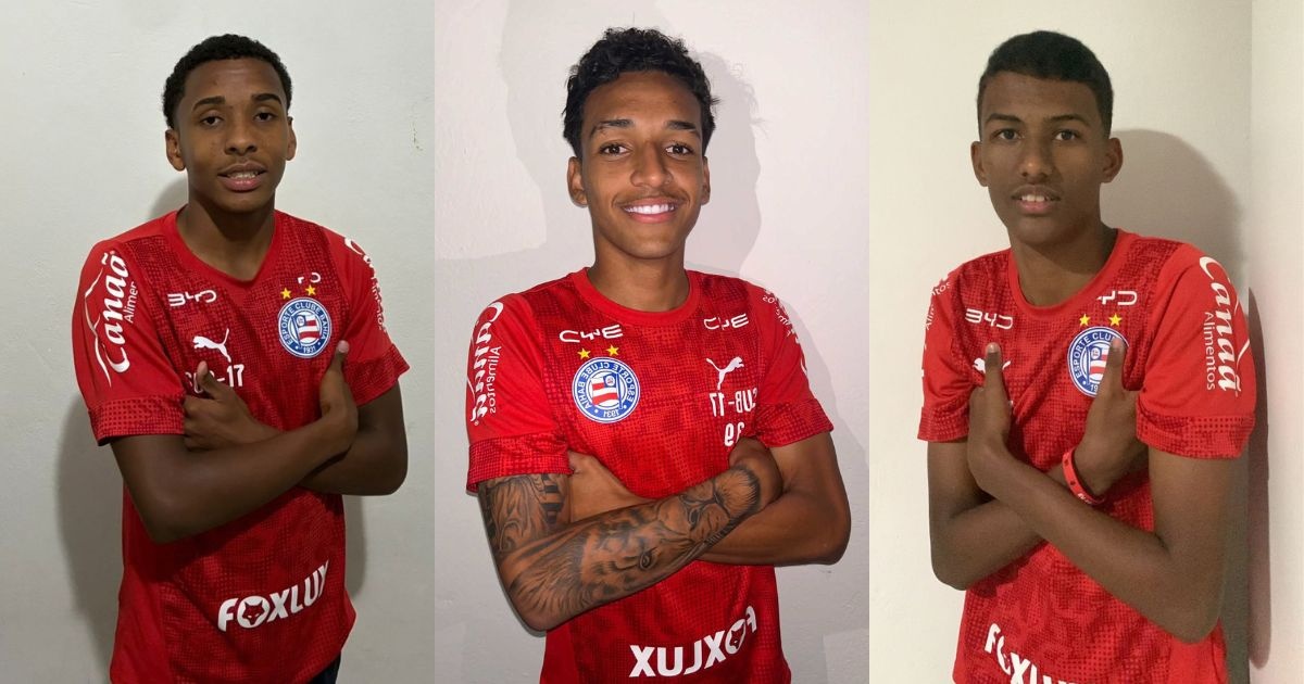 Bahia contrata três reforços para a equipe Sub-17; veja detalhes dos novos Pivetes de Aço
