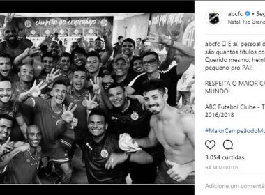 Tricampeão potiguar, ABC ironiza o rival América-RN