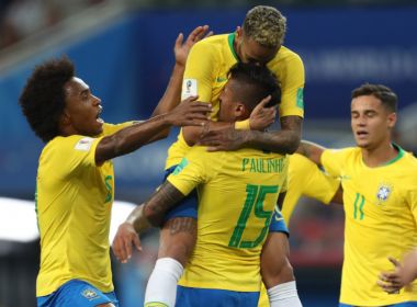 Brasil bate SÃ©rvia, se classifica em primeiro e vai encarar o MÃ©xico nas oitavas