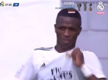 Observado por Lopetegui, Vinícius Junior brilha em jogo do Real Madrid B