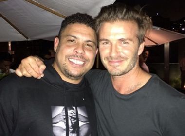 Beckham anuncia nome de time e Ronaldo brinca: ‘Quando vamos nos enfrentar?’