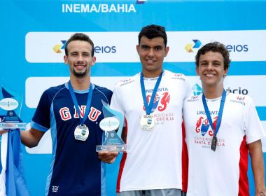 Campeão brasileiro de maratonas aquáticas, baiano almeja vaga na Olimpíada de 2020