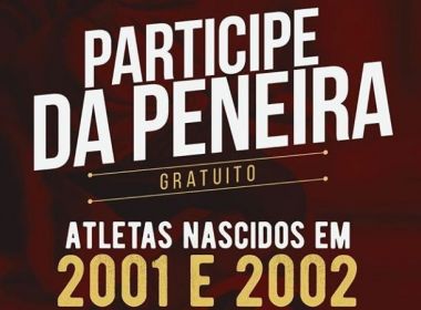 Jacuipense promove peneira para garotos de 16 e 17 anos em Salvador