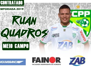 Vitória da Conquista anuncia a contratação do meia Ruan Quadros