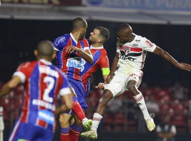 'A bola não quis entrar', diz Toró sobre revés do São Paulo para o Bahia