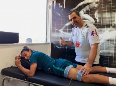 'Estamos otimistas que estarei bem', diz Marta em tratamento de lesão às vésperas da Copa