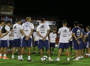 Copa América: Argentina realiza segundo dia de treinamentos no Barradão