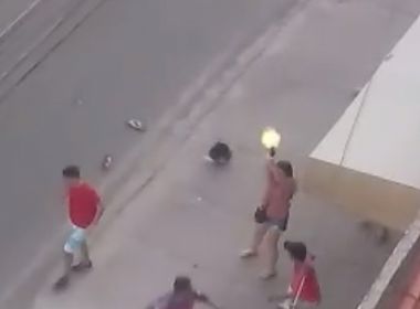 Escrivã da polícia atira para cima e impede linchamento de torcedor em Fortaleza