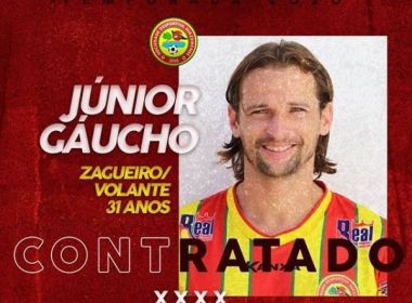 Juazeirense anuncia retorno do volante Júnior Gaúcho para a disputa do Baianão 2020