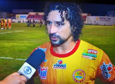 Clebson lamenta empate da Juazeirense com o Bahia: 'Não tivemos a tranquilidade'