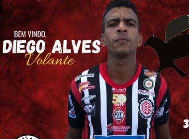 Atlético de Alagoinhas contrata volante Diego Alves como reforço para Série D