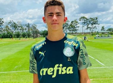 Neto do ex-governador Paulo Souto retorna ao Palmeiras para integrar time sub-17