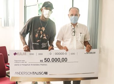 Talisca atinge marca no Instagram e doa R$ 50 mil para instituição de combate ao câncer