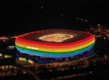 Uefa proíbe símbolo LGBTQ+ em iluminação de estádio no duelo entre Alemanha e Hungria