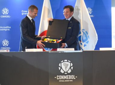 Conselho da Conmebol estreita relação com a UEFA; Ednaldo participa