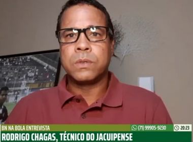 Invicto, Rodrigo Chagas exalta 'simplicidade' do Jacuipense na busca pelo título do Baianão