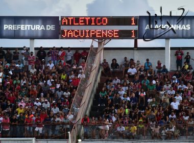 Atlético-BA afirma que membros do Jacuipense atiraram copos e cerveja na direção da torcida
