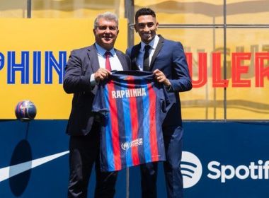 'Sonho de criança', diz Raphinha na apresentação no Barcelona