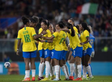 Futebol feminino: Brasil vence a Itália em último amistoso antes do sorteio da Copa 