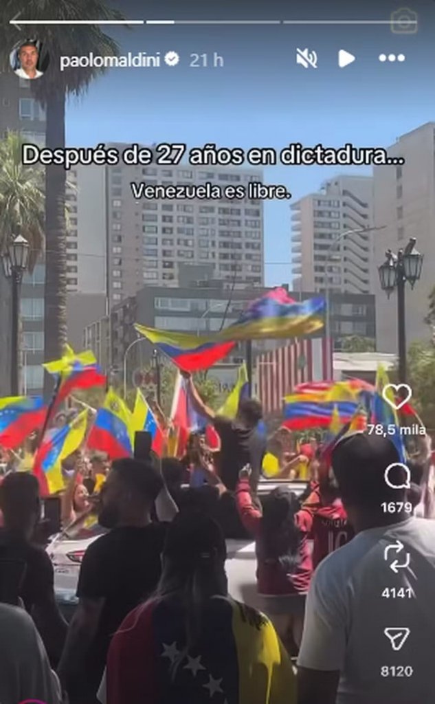 Manifestantes venezuelanos nas ruas
