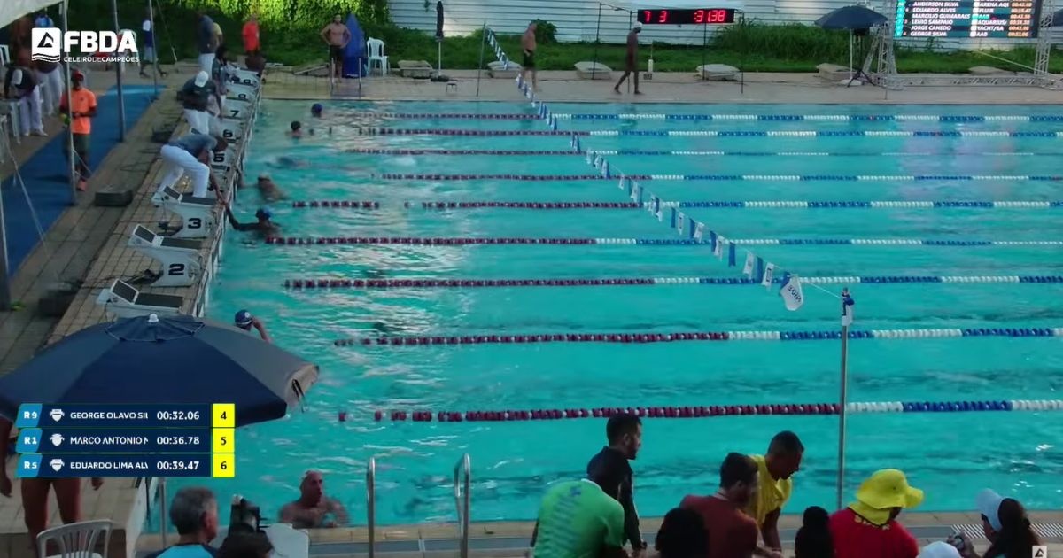 Atleta sofre mal súbito e morre durante prova do Campeonato Baiano de Natação
