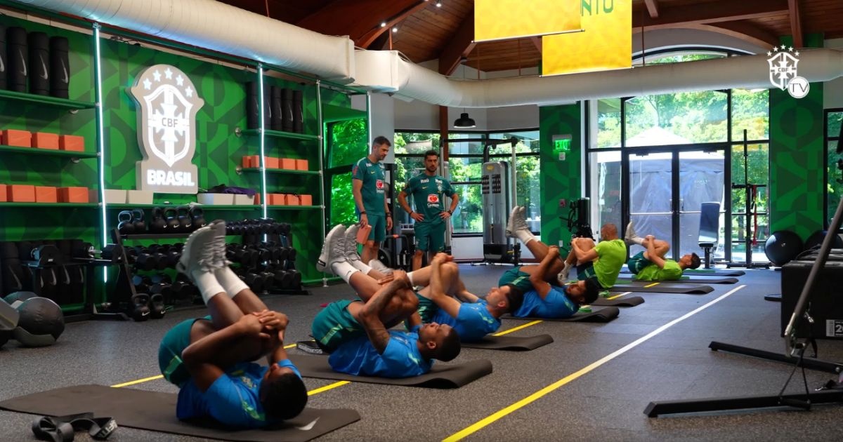 Seleção Brasileira realiza trabalho regenerativo e inicia preparação para enfrentar o Haiti