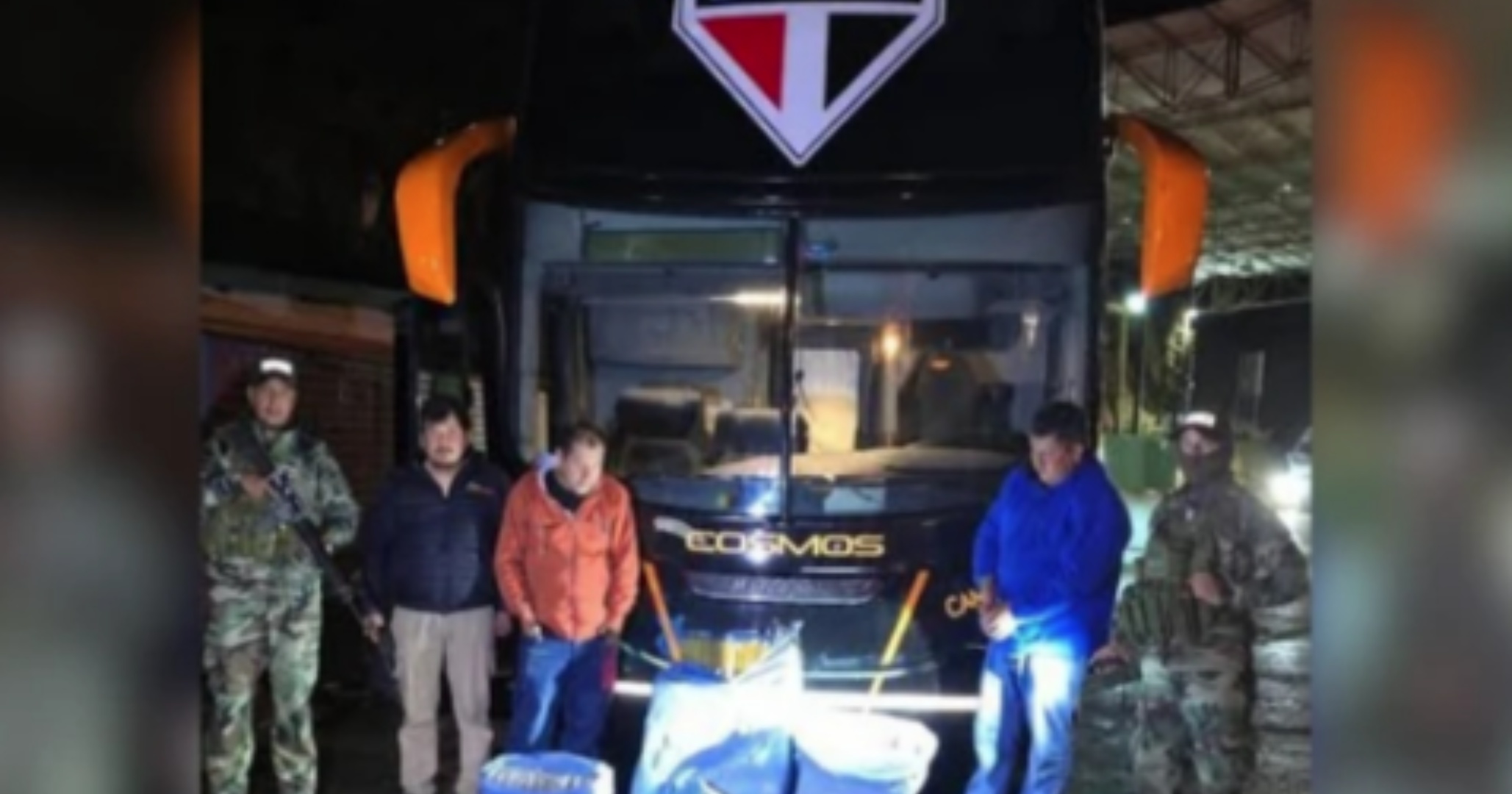 Ônibus que transportaria São Paulo para oitavas da Sul-Americana é apreendido com 86,5 kg de maconha
