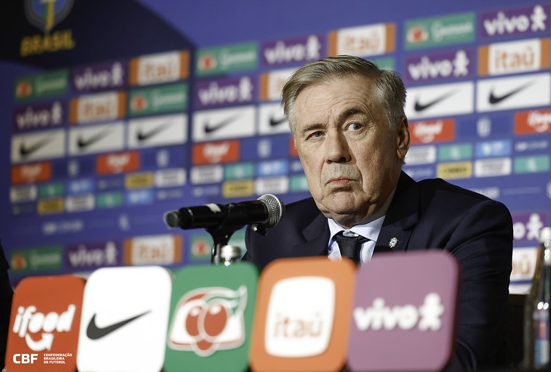 Ancelotti rebate Thiago Silva e explica escolha por jogadores jovens na Seleção: "A prioridade é essa"