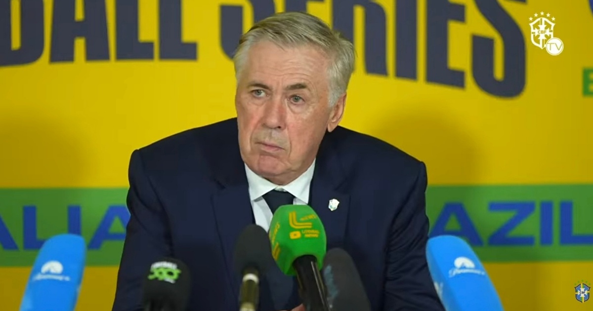 Ancelotti pede paciência após empate e reforça testes na Seleção: “Vamos seguir nessa linha"