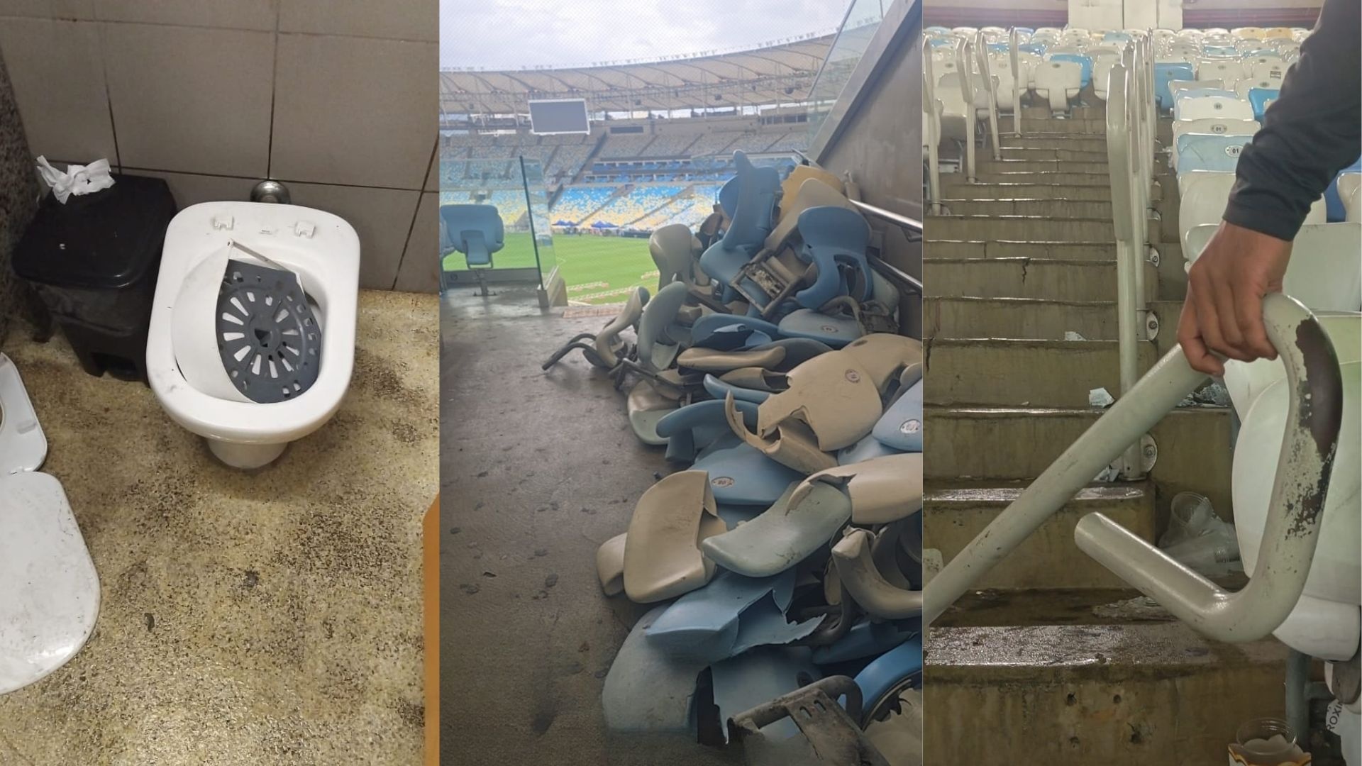 Consórcio do Maracanã aponta prejuízo de R$ 300 mil após vandalismo de torcedores de Vasco e Boca Juniors
