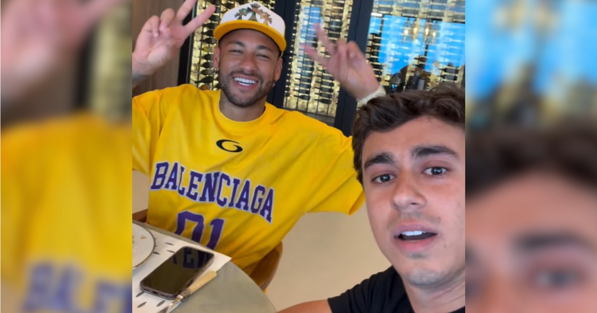 VÍDEO: Neymar aparece com Nikolas Ferreira, brinca com número 22 e sugere voto em Flávio Bolsonaro