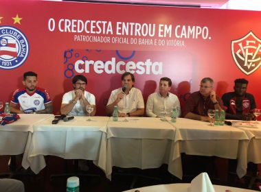 Em evento, Credcesta dá detalhes do patrocínio para Bahia e Vitória