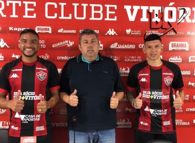 Maurício Ramos e Júnior Viçosa são apresentados pelo Vitória