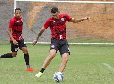 Geninho prioriza finalizações em treino do Vitória nesta quarta-feira