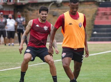 Com treino tático e bola parada, Vitória finaliza preparação para enfrentar o Juventude