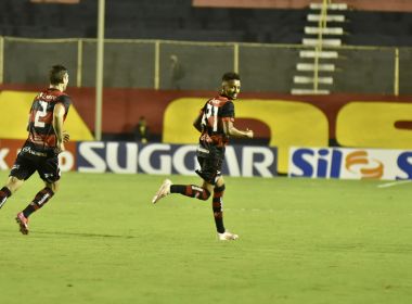 Autor do gol do Vitória, Bruno Oliveira lamenta empate com o Goiás no Barradão