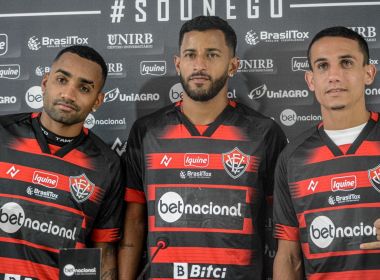 Vitória apresenta três reforços campeões estaduais com o Atlético de Alagoinhas